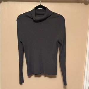 Peck & Peck Charcoal Cowl Neck Sweater